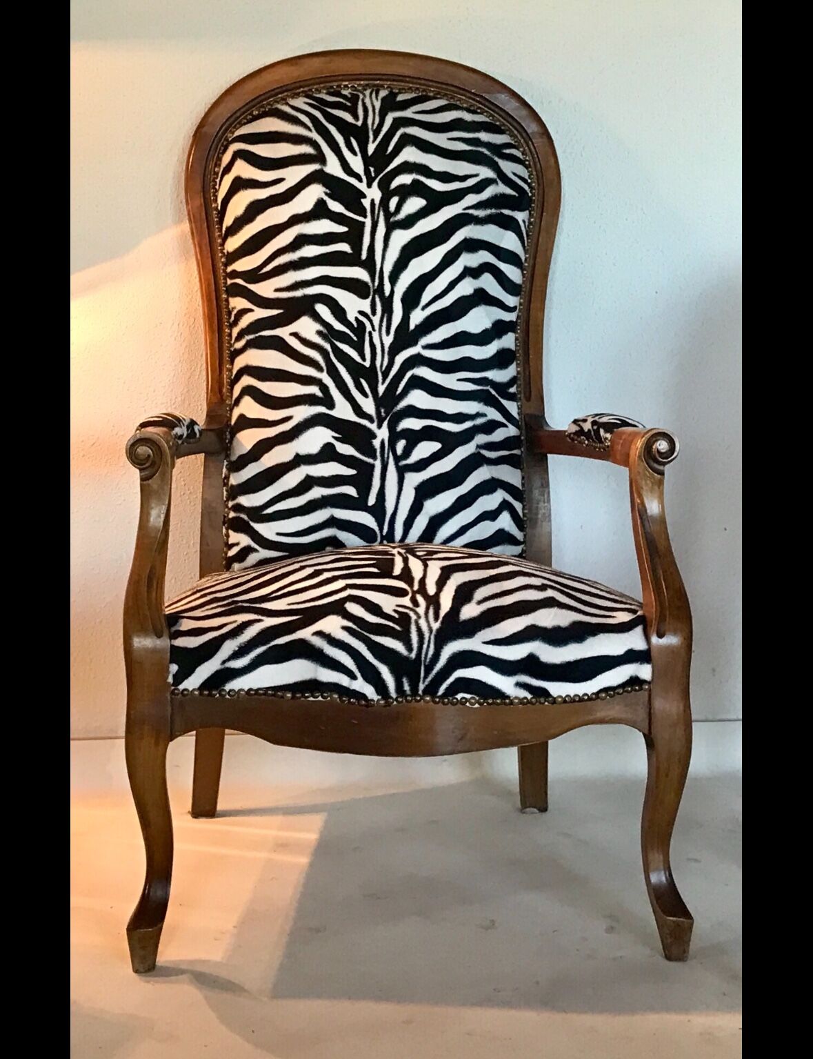 Armchair Voltaire twentieth "Zebra"