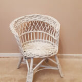 Child armchair in rattan