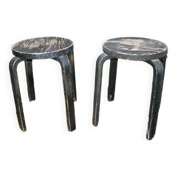 Paire de Tabourets Vintage
