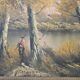 Dipinto d’atmosfera "Paesaggio Autunnale" – Vintage anni '70 con Cornice Do