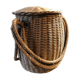 Wicker pan and vintage rope