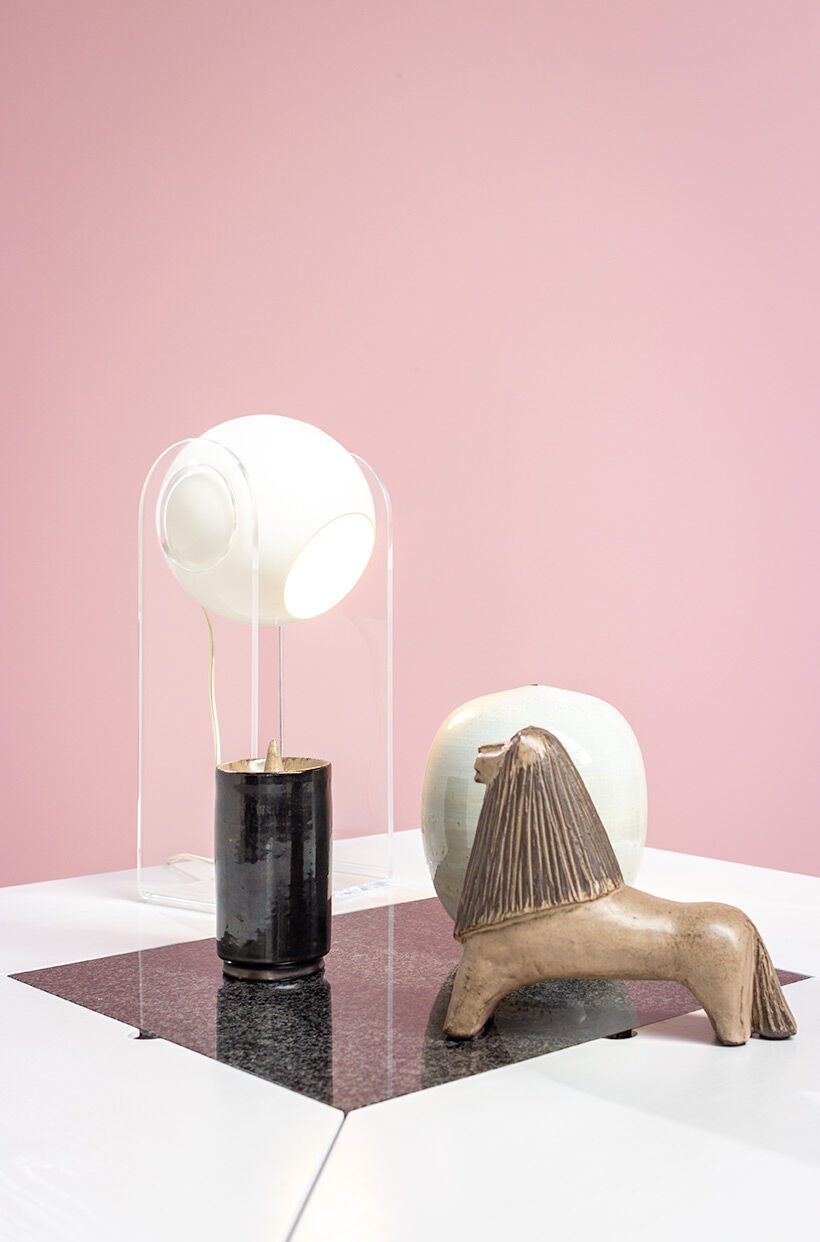 Van den Berghe Pauvers postmodern geometry dining table 1980