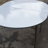 Vintage suitcase camping table