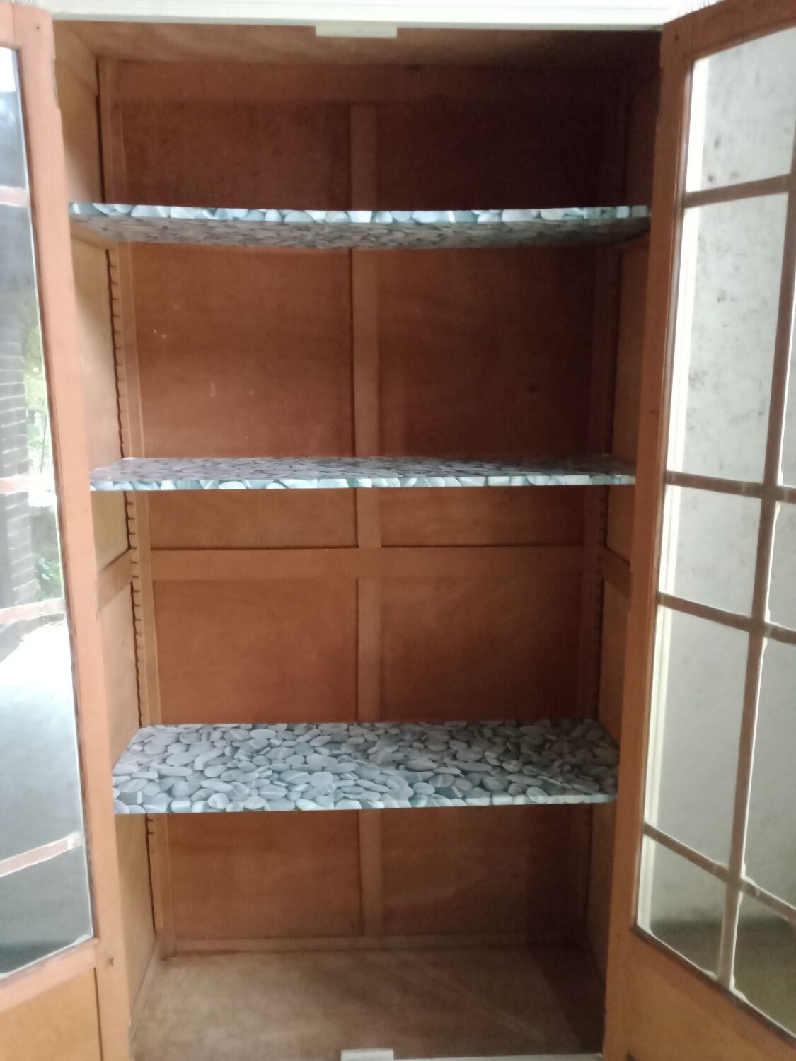 Old Parisian glass cabinet