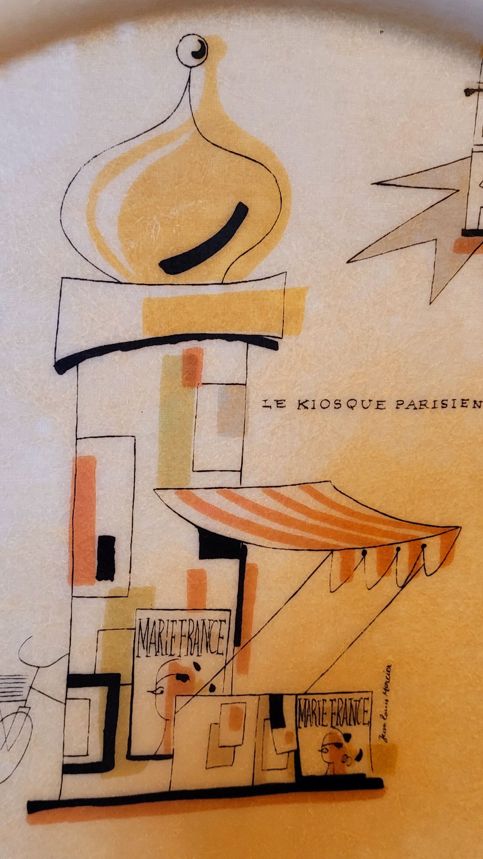 Vintage tray 50s 60s Paris