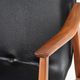 Dutch Black Leather Chair by Louis van Teeffelen for WeBe, 1960s