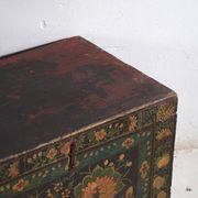 Antique Chinese chest painted in pine wood – China, circa 1900