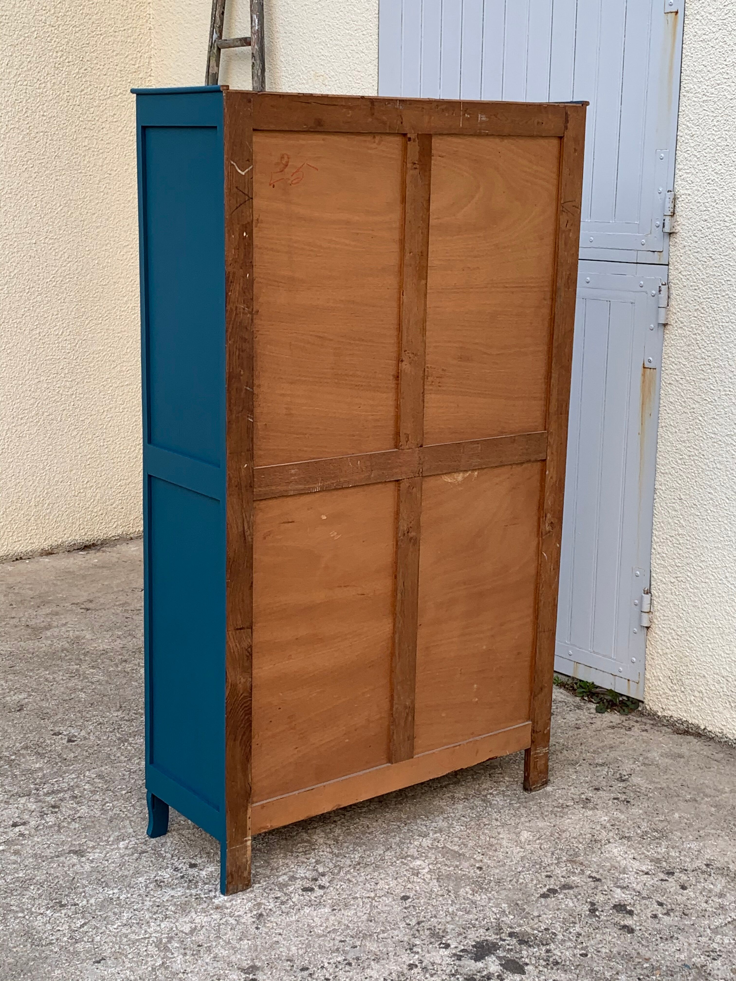 Glass-glazed Parisian wardrobe 1950