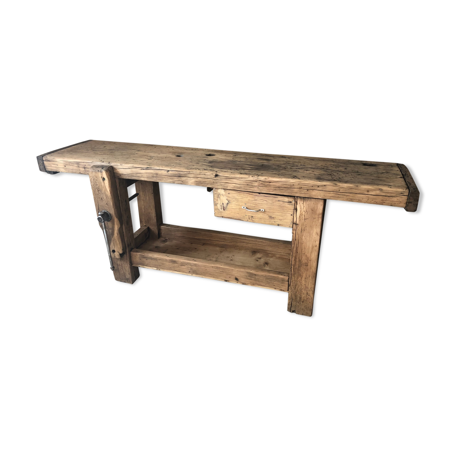 Established old industrial carpenter's wood