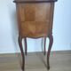 Table de nuit Louis XV avec marbre rouge