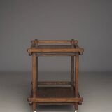 Desserte au thé hollandais moderniste en chêne. Années 1950