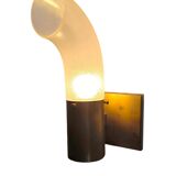 Brass and Pulegoso Glass Wall Lamp attributed to Aldo Nason for Mazzega 1960s