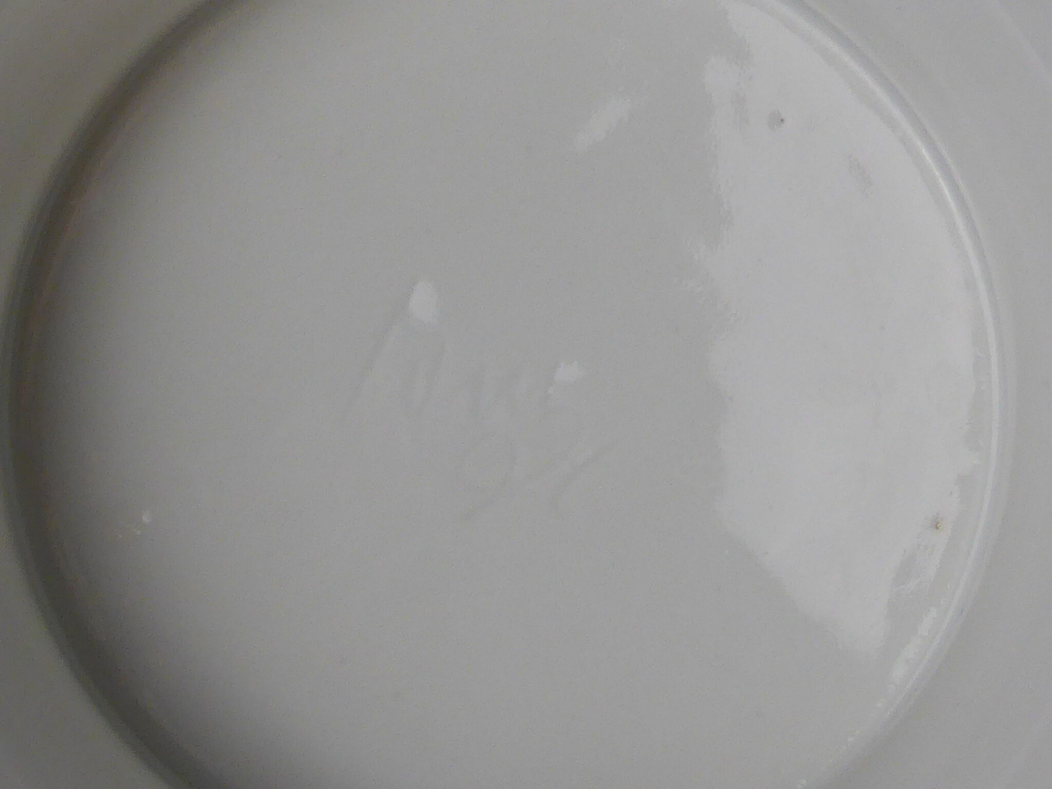 Soup bowl old white porcelain lid forming cucurbit-N°1