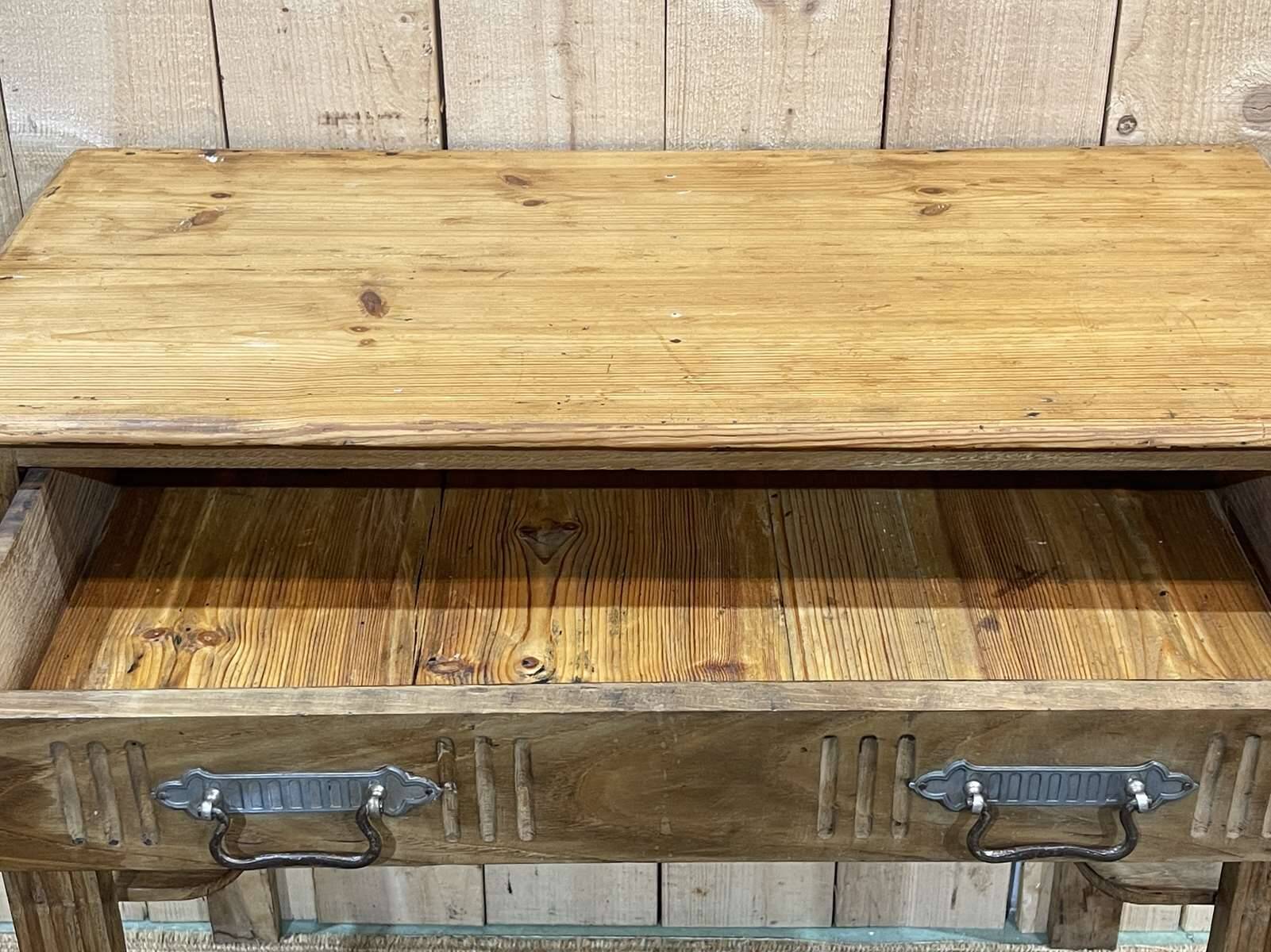 French fir console from the 1930s