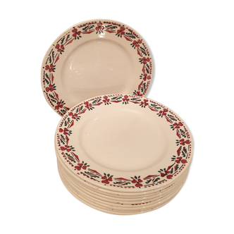 Set of 10 dessert plates