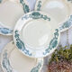 4 flat plates Terre de fer Longchamp model Lutèce Made in France