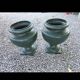 Paire de vases medicis en fonte du XIXème