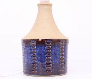 Søholm blue earthenware table lamp 3046