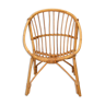 Mini basket rattan armchair