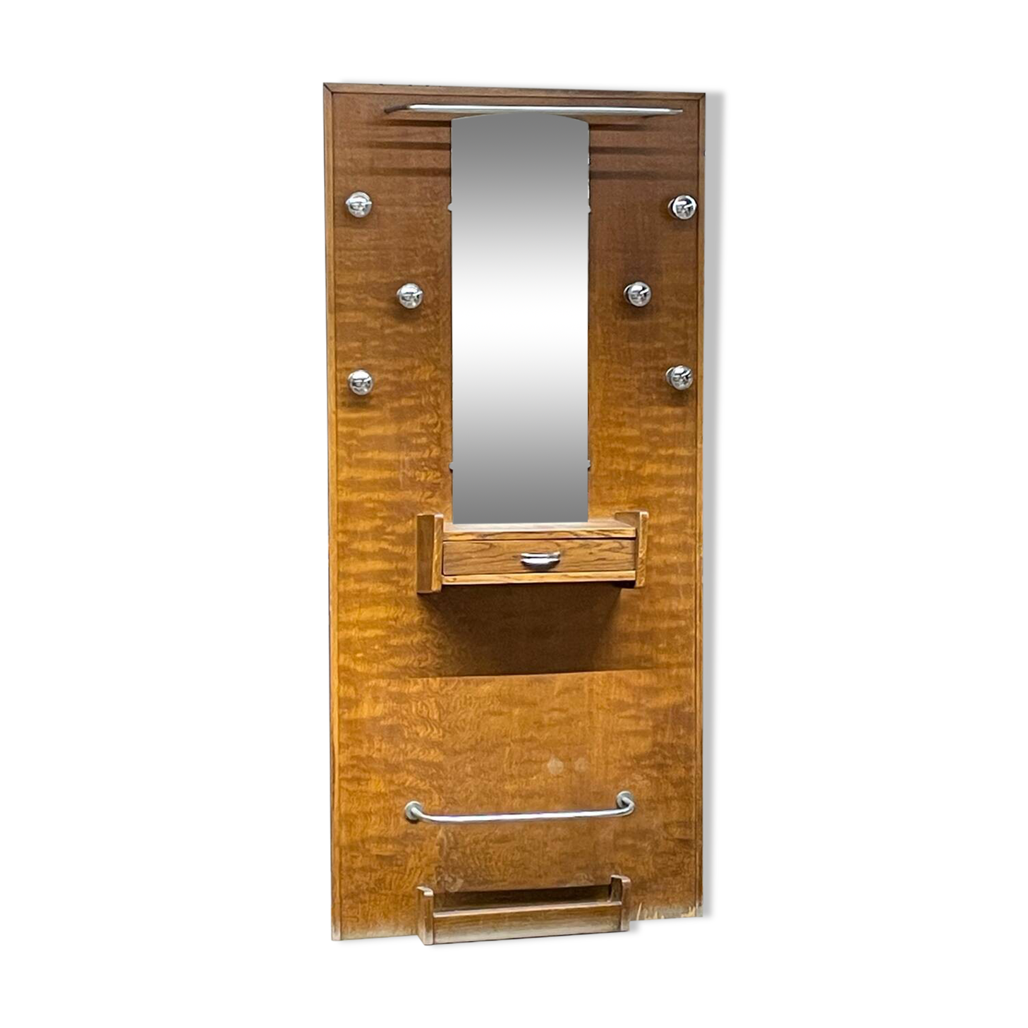 Vintage wood and metal locker room