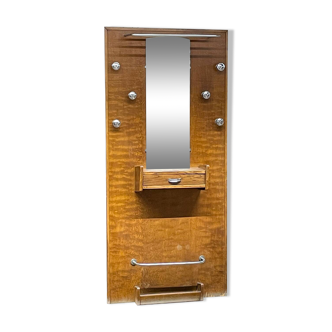 Vestiaire en bois et métal vintage