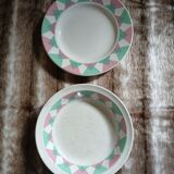 2 old plates from Digoin and Sarreguemines