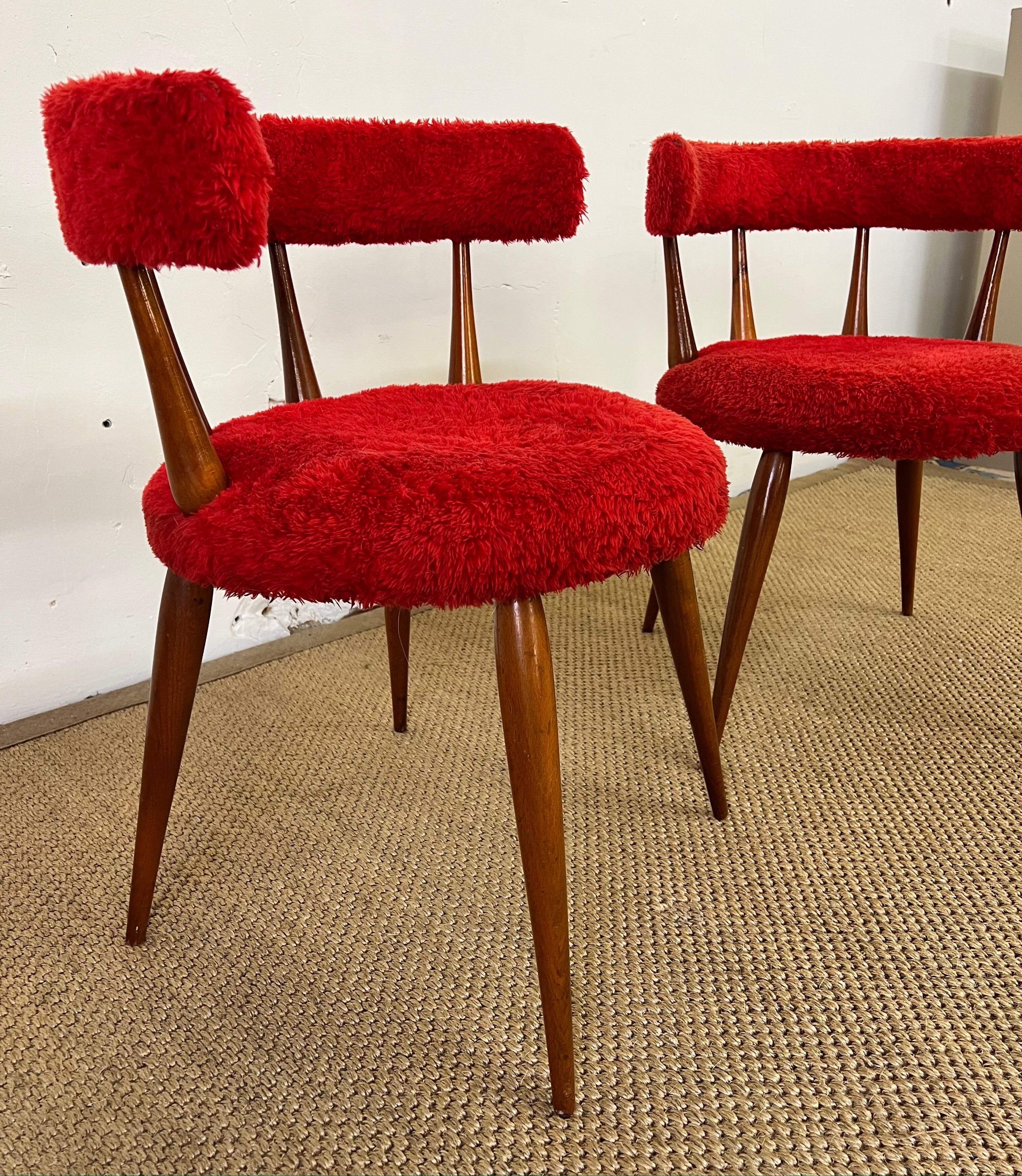 Pair of moumoute chairs