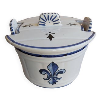 Pot with lid Brittany France theme