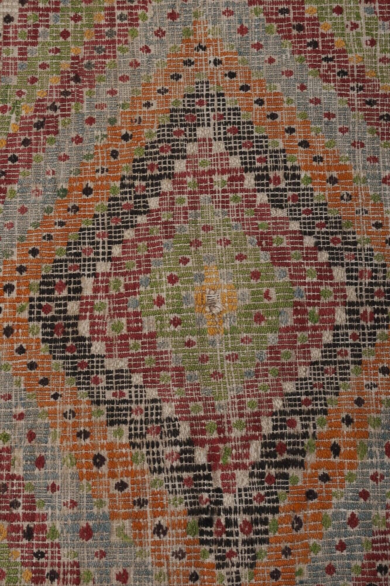 Vintage Turkish kilim handwoven 207x316 cm