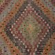 Vintage Turkish kilim handwoven 207x316 cm