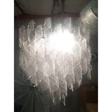 Murano Glass Sputnik Chandelier With Swirling Italian Glass