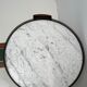Table hot water bottle Louis XVI mahogany marble white gilded brass XIXth century