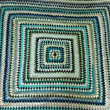 Vintage crochet plaid