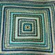 Vintage crochet plaid
