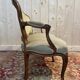 Sofa - Louis XV style bench in green velvet