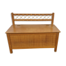 Wooden box and rattan wicker