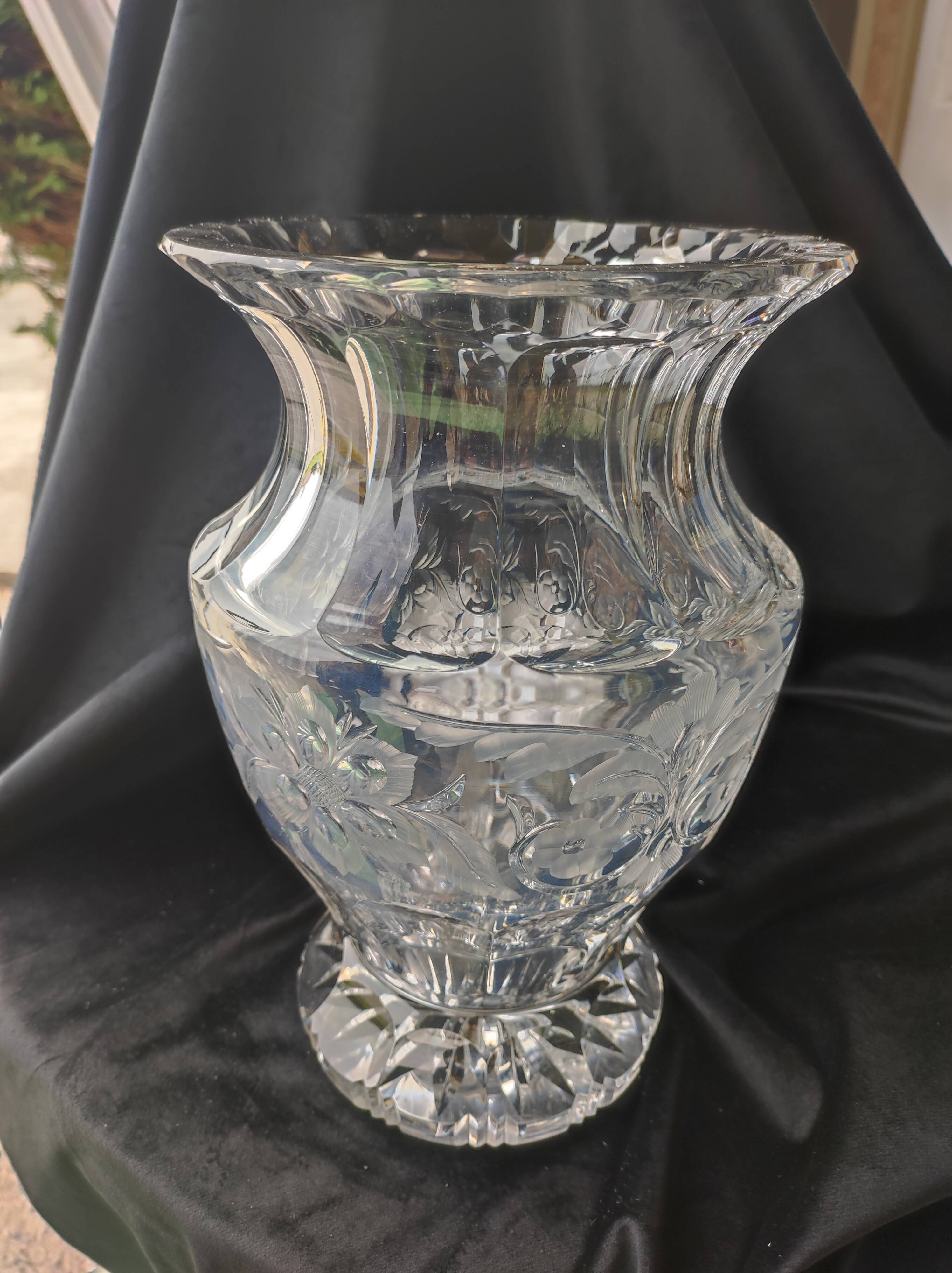 Vase en cristal de Pologne
