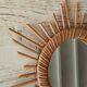 Rattan sun mirror