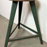 Green Industrial Workshop Stool, 1960s