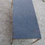 Table basse laiton et marbre