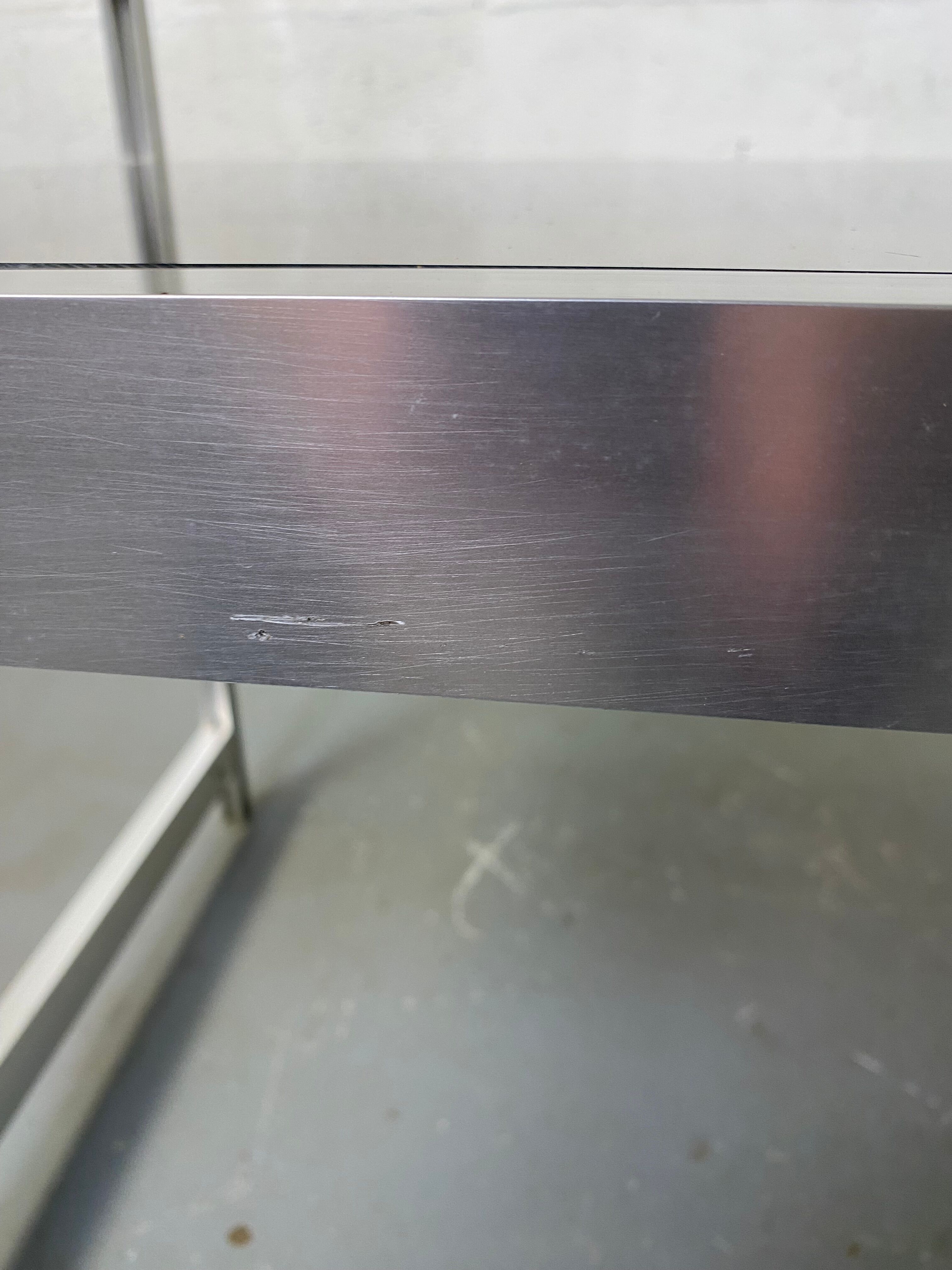 Aluminum and Glass Desk