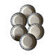 6 plates Earth iron "Montigny.