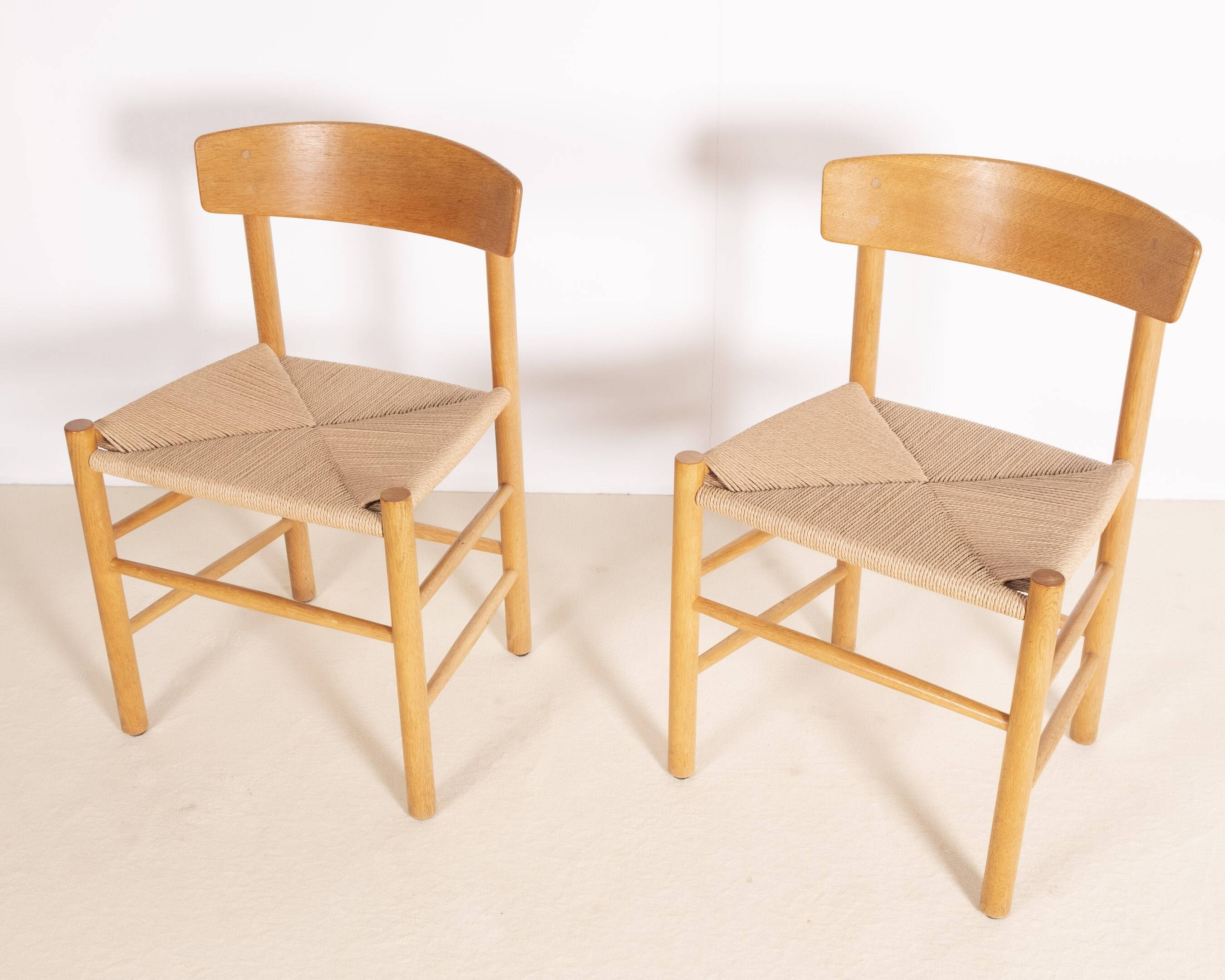 4x Børge Mogensen J39 Oak Dining Chair, FDB Møbler 1981