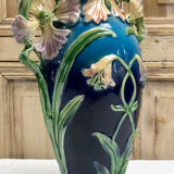 Grand vase barbotine Art Nouveau