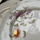 8 assiettes en porcelaine fleurie, fin XIXeme
