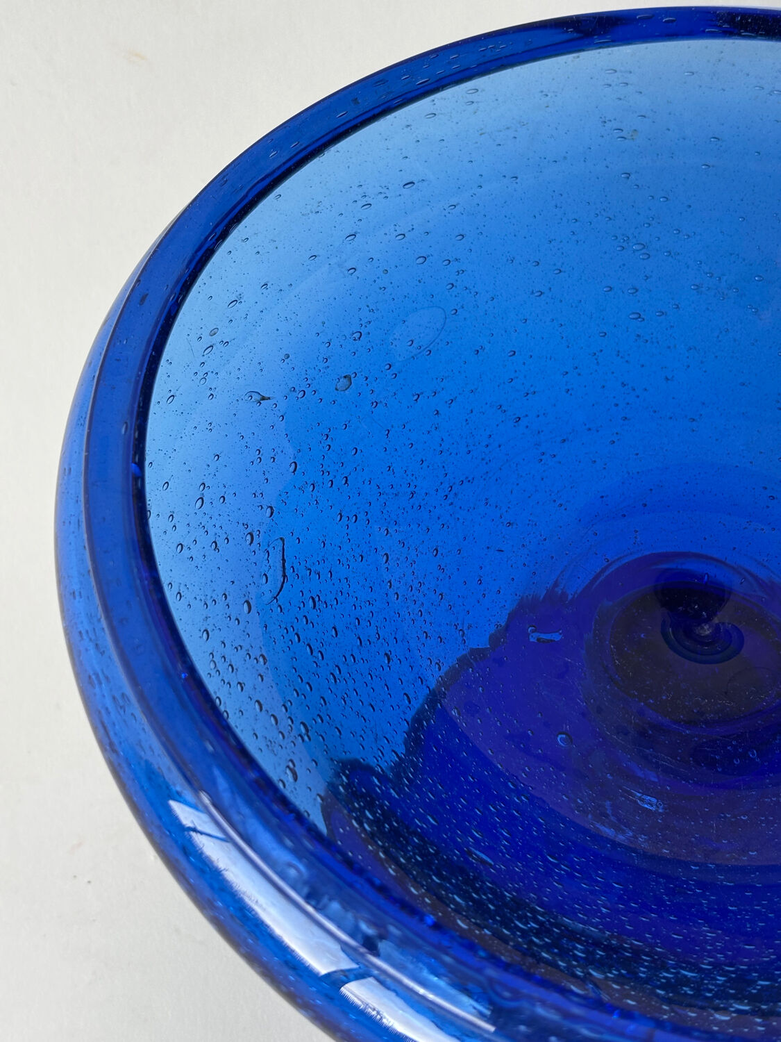 Large blown glass bowl