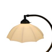 Banker's lamp - table lamp - opaline glass - brass - 3rd quarter of the 20t