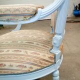 Pair of Louis XVI style armchairs