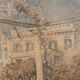 Old painting watercolor south of the France February 48