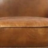 Fauteuil club vintage en cuir